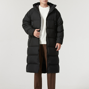 PUMA彪马正品连帽保暖羽绒服男装冬季黑色日常户外防风外套6841