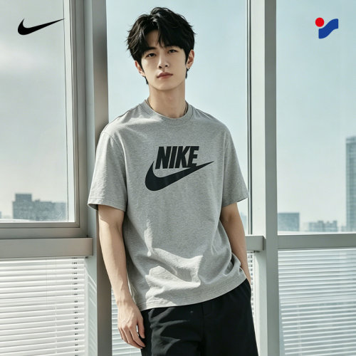 茵特|NIKE耐克男款短袖2026新款舒适透气男子休闲服纯棉短袖t恤