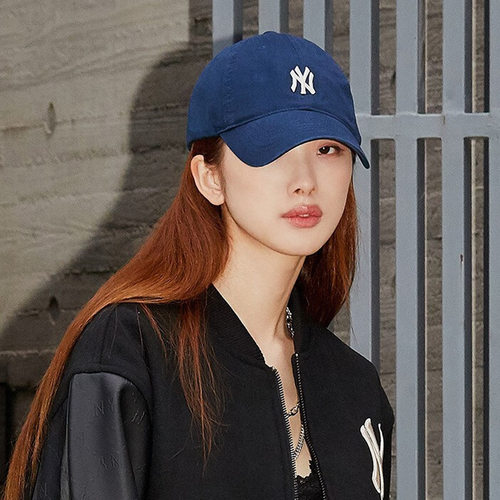 MLB官网鸭舌帽男帽女帽2026夏季新款深蓝色小标NY帽子遮阳棒球帽