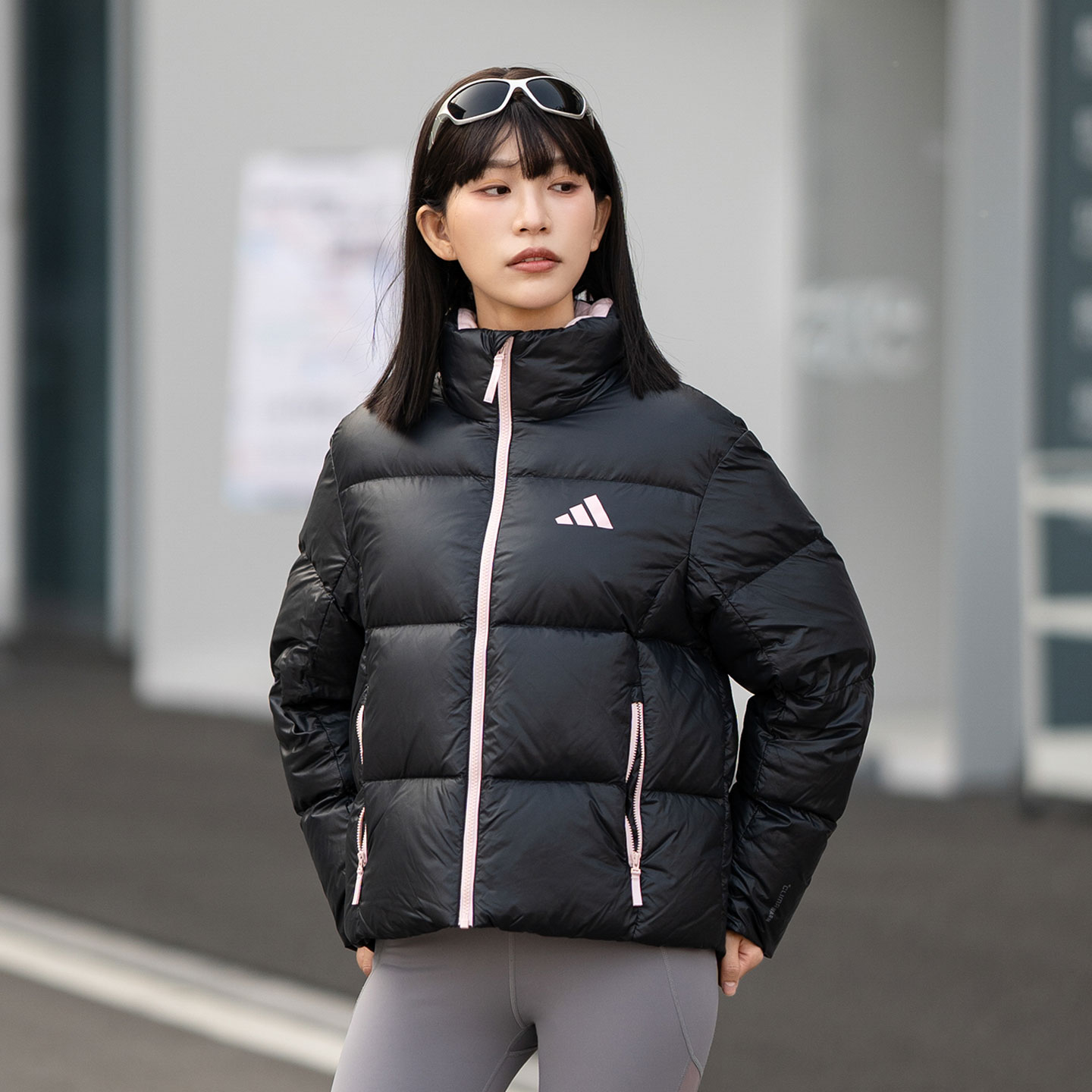 adidas阿迪达斯羽绒服女装2025冬季新款运动防风保暖外套KQ5506