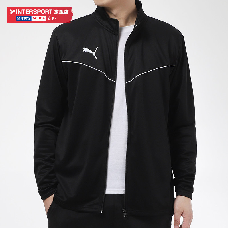 푸마 푸마 재킷 남성 2024 가을 신상 블랙 후드 캐주얼 재킷 러닝 스포츠웨어 트렌드 655304