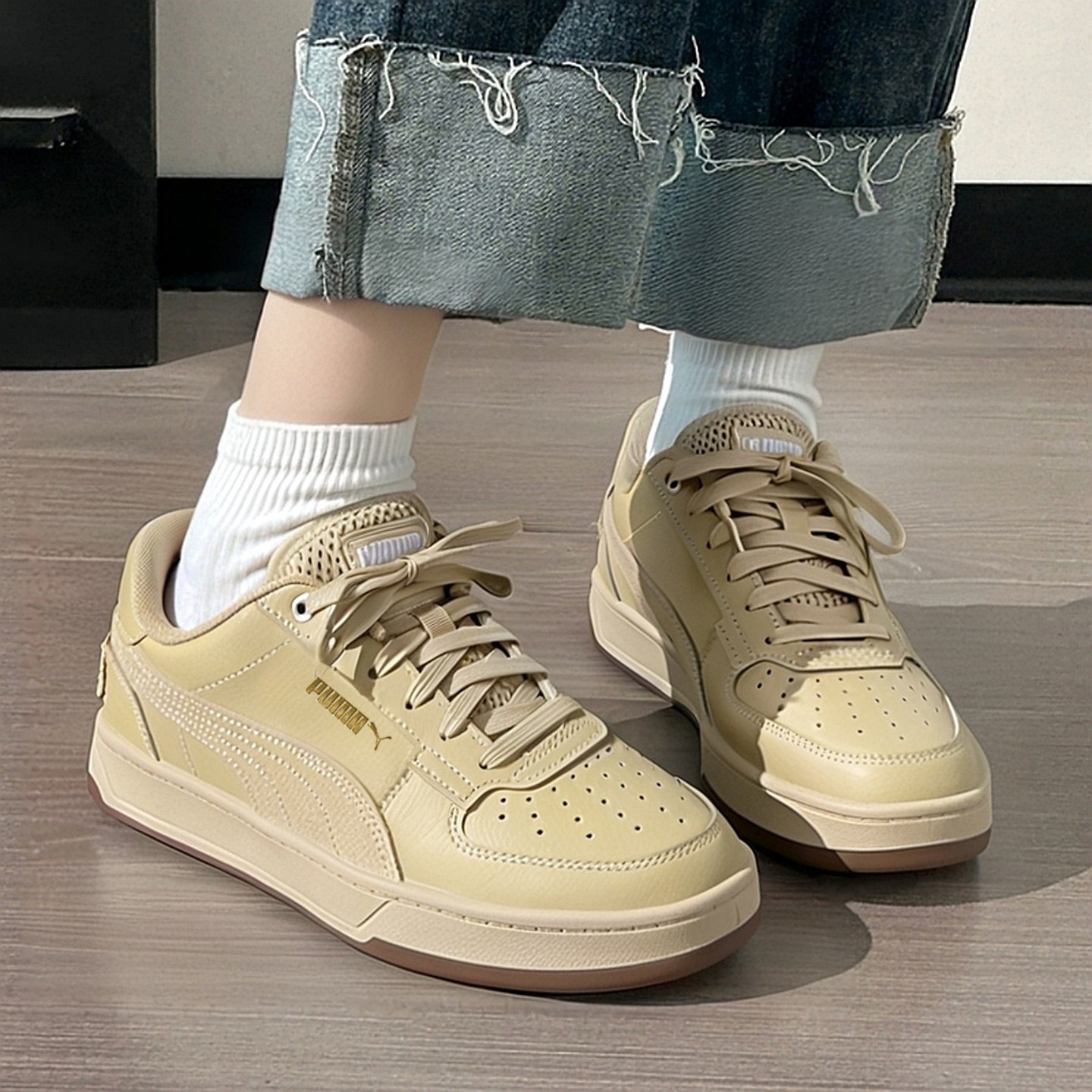 PUMA彪马男鞋女鞋低帮板鞋2026春季新款运动鞋卡其色休闲鞋395082,运动鞋new,运动休闲鞋,淘宝优惠券,粉丝福利购,淘宝优惠卷