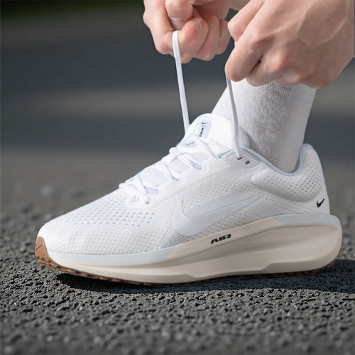 茵特丨NIKE耐克男鞋夏季AIR WINFLO 11运动鞋网面透气白色跑步鞋