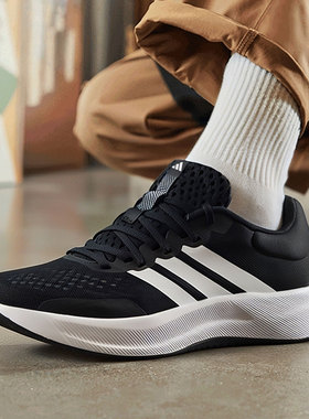 阿迪达斯跑步鞋男鞋2026春季款正品轻便黑武士休闲男运动鞋JH5554