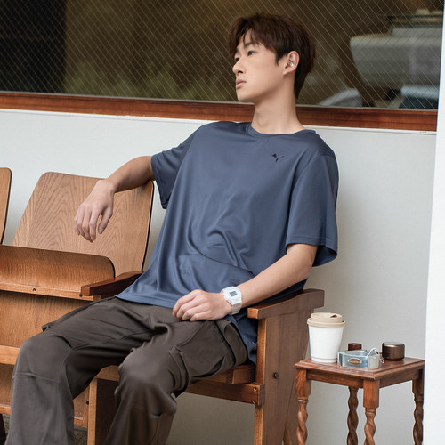 Puma彪马灰色短袖男2026夏季男士速干跑步健身运动T恤525908-69
