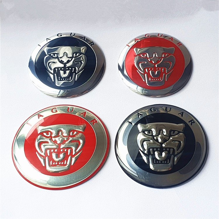 60mm改装方向盘标轮毂贴标适用捷豹标65mm车尾标车头标志56mm铝标