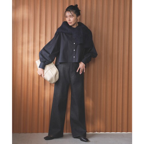 UNFILO时尚休闲修身适宜防水宽松直筒牛仔裤女ONWARD