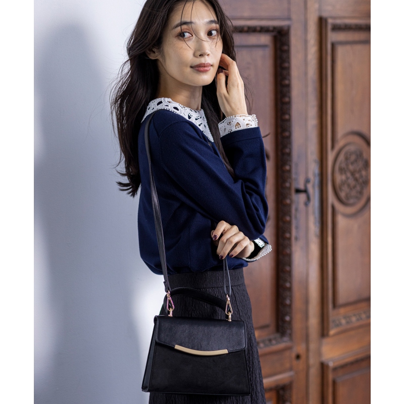 ANY SIS温柔气质简约甜美2WAY组合翻盖包女ONWARD