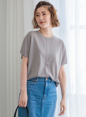 23区可洗清爽感CRL法式袖时尚简约气质套头衫女ONWARD秋冬新品