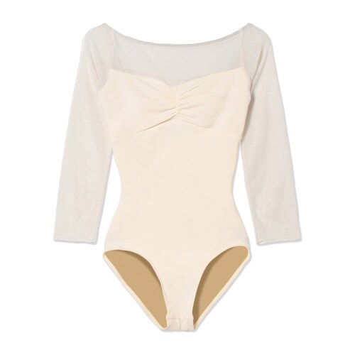 Chacott舞蹈练功服芭蕾体服七分袖连体舞衣女ONWARD