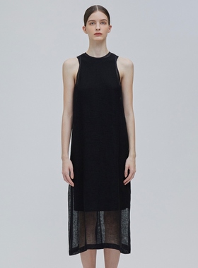 BEIGE，MATHIEU时尚气质适宜清凉层叠连衣裙女ONWARD