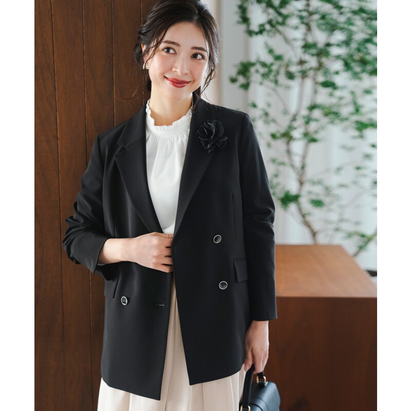 ANY SIS简约温柔甜美气质典礼双十字定制夹克外套女ONWARD