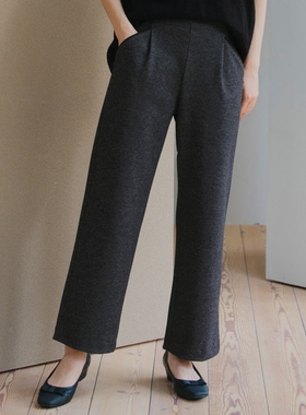 Tiaclasse可洗迷你格纹内绒毛适宜直筒裤女ONWARD