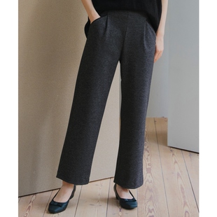 Tiaclasse可洗迷你格纹内绒毛适宜直筒裤 女ONWARD