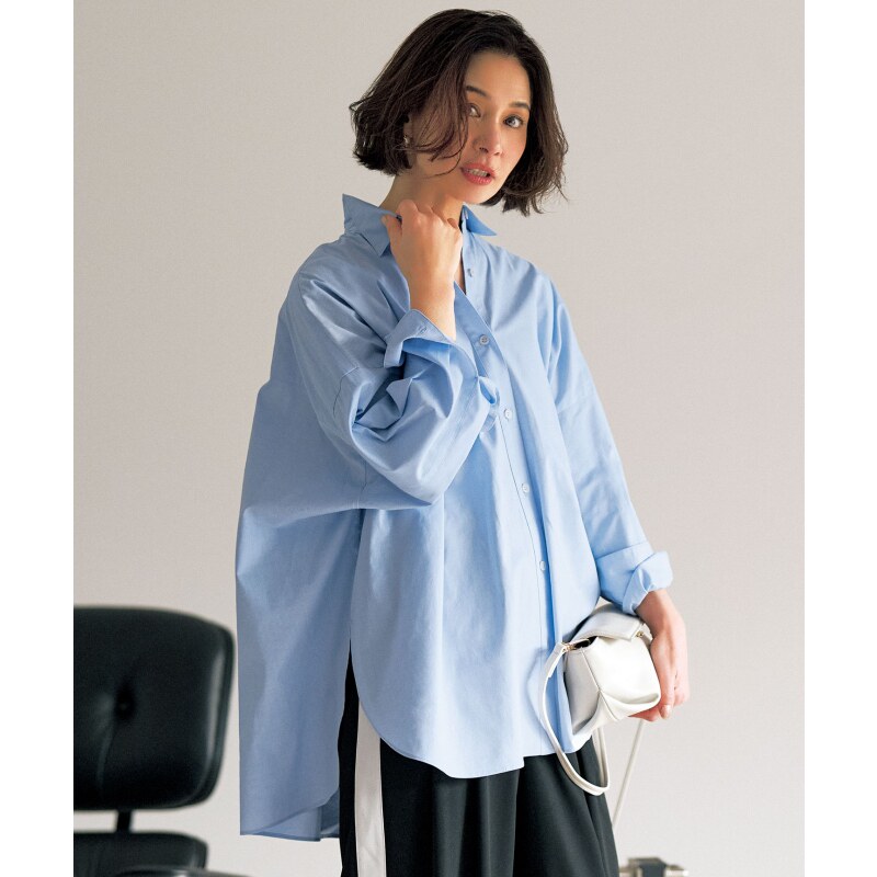 UNFILO官网限定色适宜休闲气质时尚棉质宽松衬衫女ONWARD