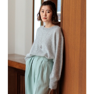 23区羊毛羊绒绒毛适宜气质简约针织衫女ONWARD秋冬秋冬保暖新品