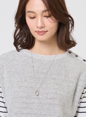 J.PRESS时尚感优雅圆形单肩上衣项链女ONWARD