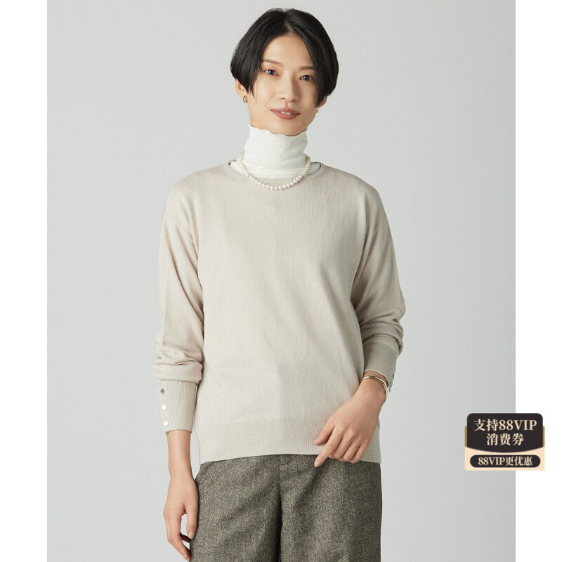 J.PRESS简约时尚适宜休闲可洗棉羊毛船领毛衣女ONWARD