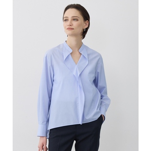 ICB风格 女ONWARD 气质优雅适宜洁净宽幅面料荷叶边设计套头衬衫