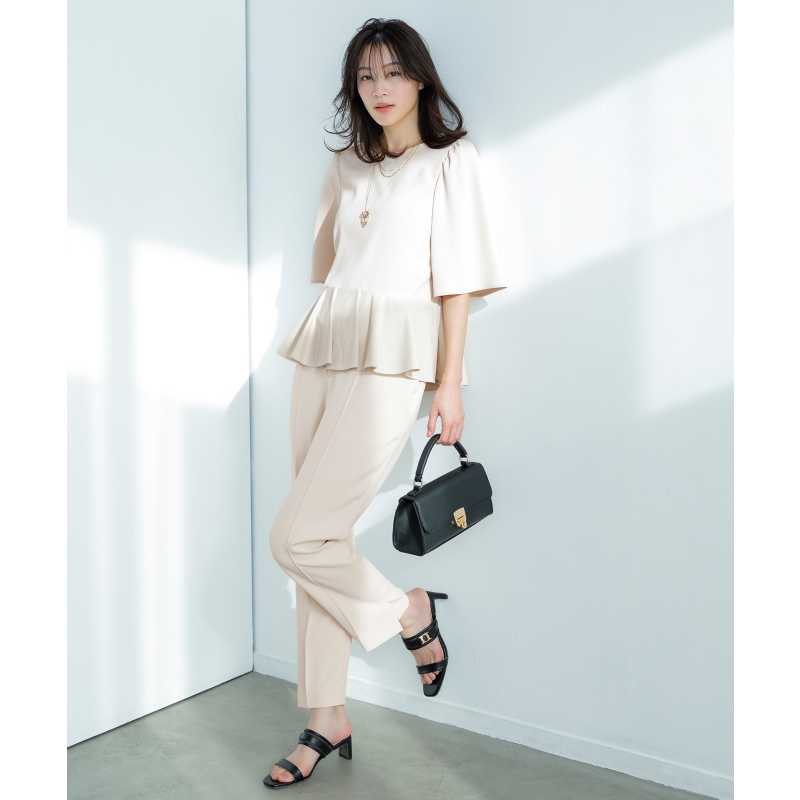 any SiS温柔气质通勤防水接触凉感UV防护易穿锥形裤女ONWARD