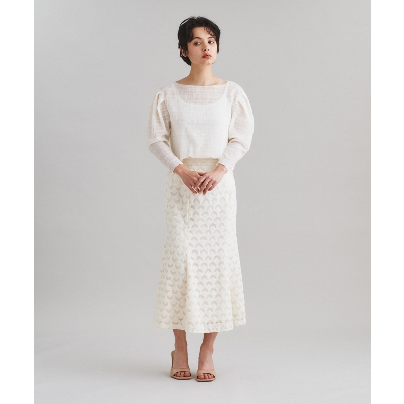 【GRACE CONTINENTAL】日系优雅气质提花针织女士鱼尾裙半身裙