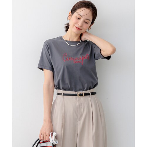 组曲时尚气质简约感标志刺绣T恤女ONWARD