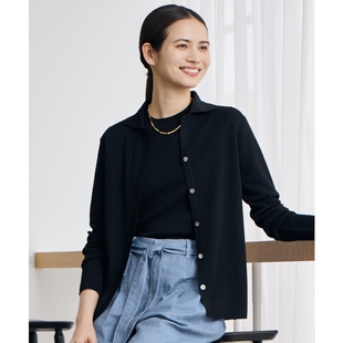 自由区优雅气质感可搭配套装 女ONWARD 透感丝混纺开衫