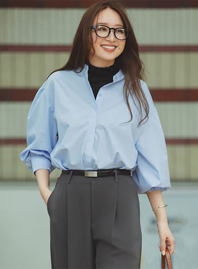 UNFILO休闲适宜气质抵御紫外线御菌除臭蓬袖衬衫女ONWARD