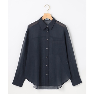 组曲时尚 上衣女ONWARD 简约优雅设计感轻盈薄纱衬衫