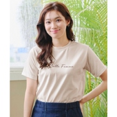 Tiaclasse可洗简约标志印花时尚 温柔气质T恤女ONWARD