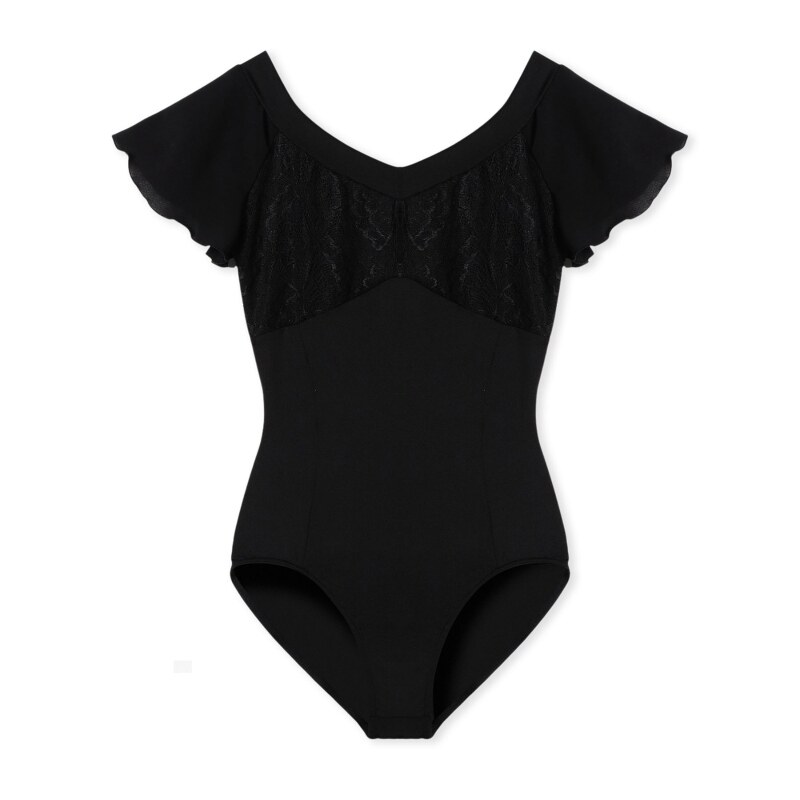 Chacott专门舞蹈芭蕾体服练功服喇叭袖连体衣女ONWARD