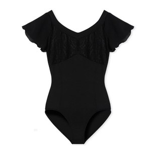 Chacott专门舞蹈芭蕾体服练功服喇叭袖连体衣女ONWARD