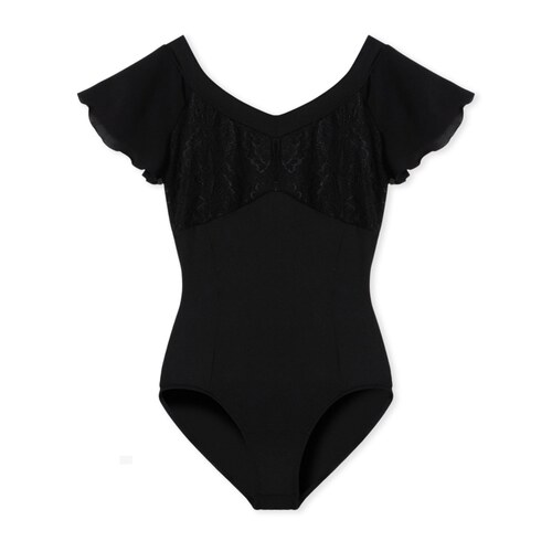 Chacott专门舞蹈芭蕾体服练功服喇叭袖连体衣女ONWARD