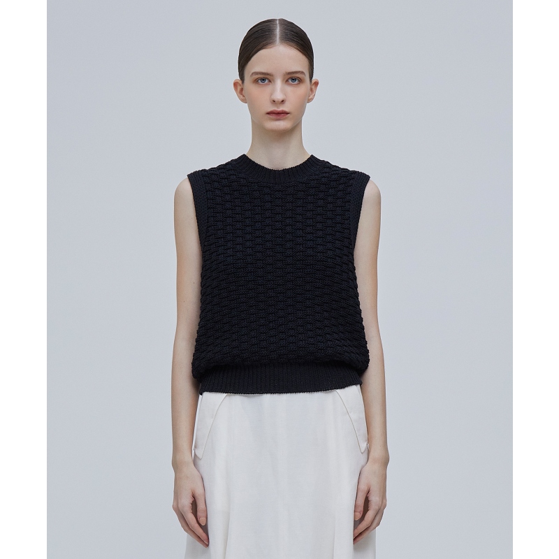 BEIGE，DENIS极简气质舒适无袖上衣T恤女ONWARD