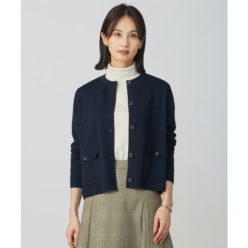 J.PRESS时尚适宜简约休闲可水洗精纺羊毛混纺开衫女ONWARD