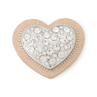 UNFILO时尚 精美设计感磁吸心形胸针女ONWARD