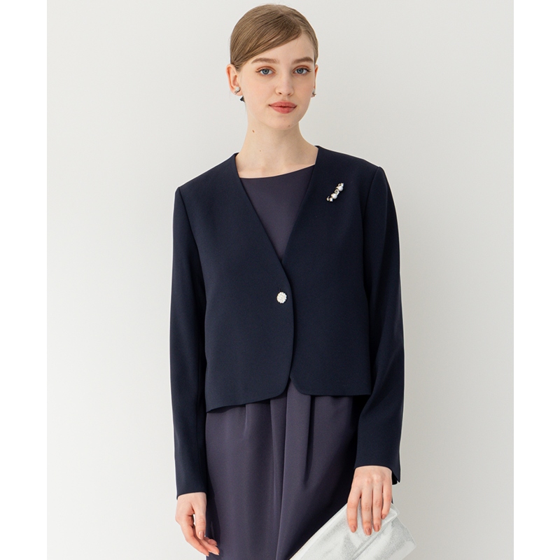 23区APPLAUDIR 3WAY短款单扣上衣外套女日本限定日系轻奢ONWARD