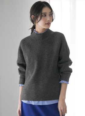 ANY SIS温柔甜美适宜减龄高领空气感针织衫女ONWARD