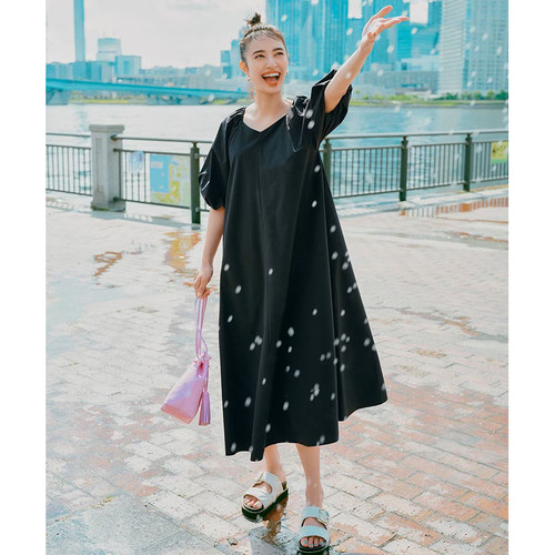 UNFILO日系防水轻量弹性FINE MOVE 2WAY休闲连衣裙女 OPUMCM0402