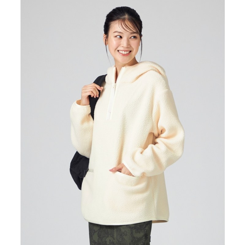 Chacott BALANCE绒毛连帽套头衫女ONWARD