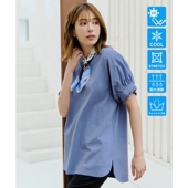 Tiaclasse日系设计UV防护接触冷感蓬蓬袖 T恤连衣裙女ONWARD秋冬