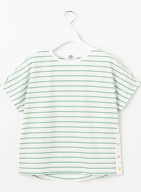 J.PRESS时尚简约颜色可选可水洗ULTIM天竺条纹T恤女ONWARD