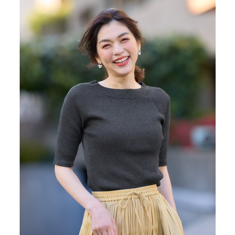 any FAM日系清新甜美适宜可机洗亮片针织衫女ONWARD秋冬新品