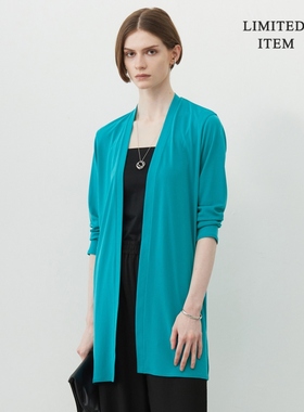 ICB时尚适宜简约气质可洗PINION长款开衫女ONWARD