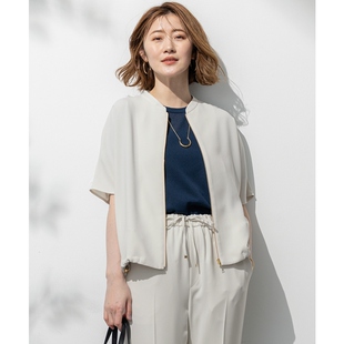 23区轻奢气质优雅速干防uv接触冷感弹力乔其法式 外套女ONWARD 袖