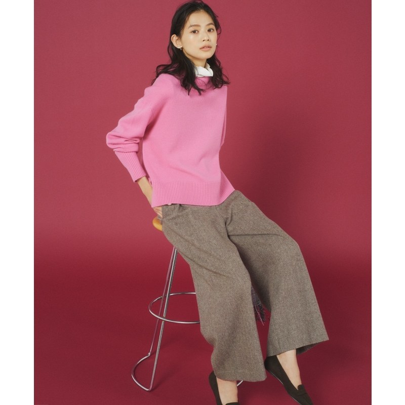 组曲Oggi12月号日杂同款羊毛毛呢阔腿裤秋冬新款通勤OL知性女士