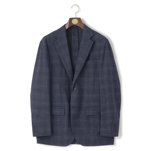 J.PRESS时尚 休闲商务适宜羊毛麻格纹夹克外套男ONWARD