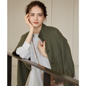 23区SLOW水洗桃皮塔夫绸夹克外套女ONWARD