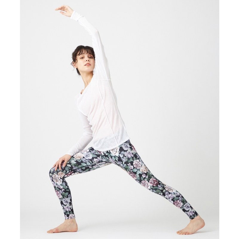 Chacott BALANCE芭蕾舞蹈体服透视罗纹长袖T恤ONWARD