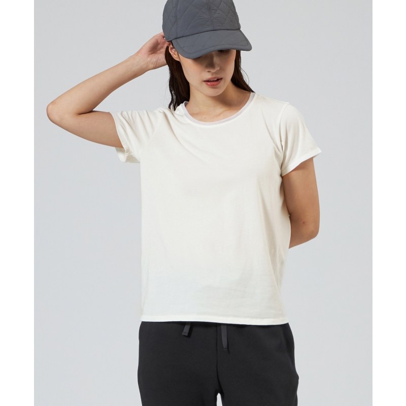 Chacott BALANCE时尚适宜纱网装饰T恤女ONWARD